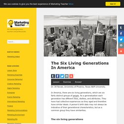 The Six Living Generations In America - Marketing Teacher
