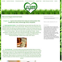 The Love-Vegan Survival Guide