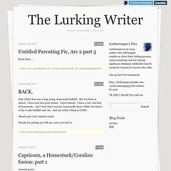 The Lurking Writer