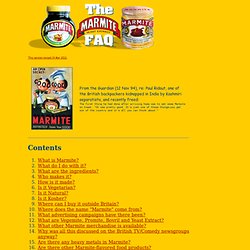 The Marmite FAQ