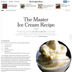 The Master Ice Cream Recipe