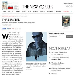 2) The Master - The New Yorker