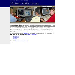 The Math Forum - Virtual Math Teams