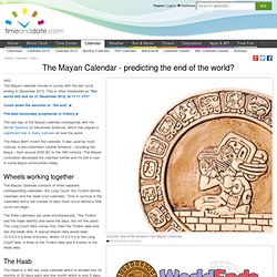 The Mayan Calendar - an explanation
