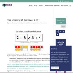 The Meaning of the Equal Sign