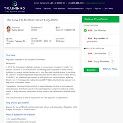 The New EU Medical Device Regulation