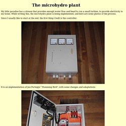 The microhydro plant