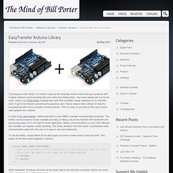 EasyTransfer Arduino Library « The Mind of Bill Porter