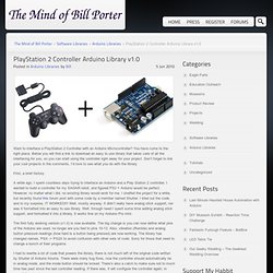 PlayStation 2 Controller Arduino Library v1.0 « The Mind of Bill Porter