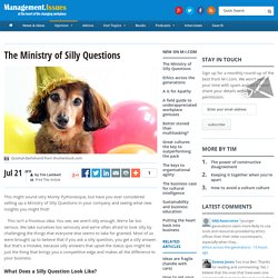 The Ministry of Silly Questions
