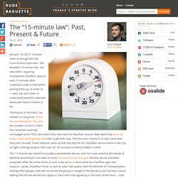 The "15-minute law": Past, Present & Future