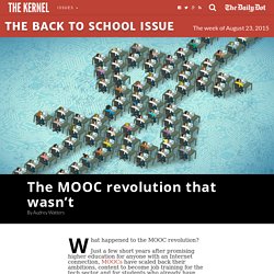 The MOOC revolution that wasn’t