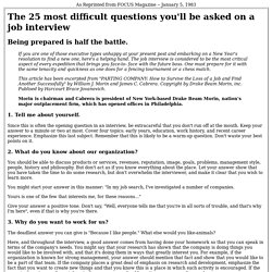 The 25 most difficult questions - StumbleUpon