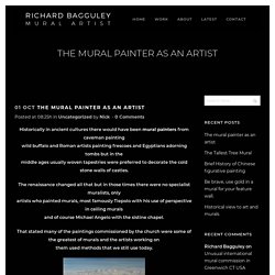 The mural painter as an artist