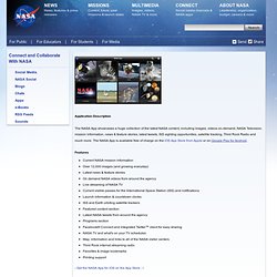 The NASA App for Smartphones and Tablets