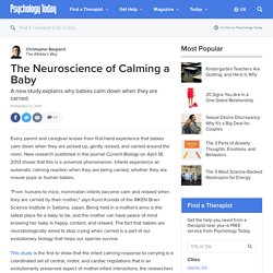 The Neuroscience of Calming a Baby