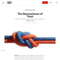 The Neuroscience of Trust