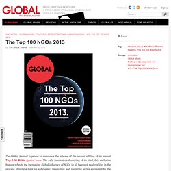 2012 Top 100 Best NGOs by The Global Journal