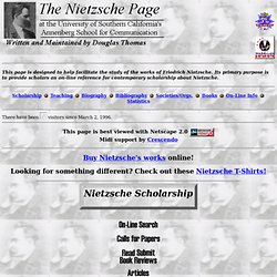 The Nietzsche Page at USC