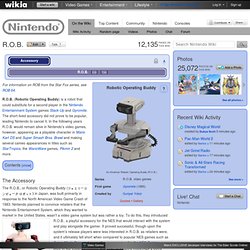 R.O.B. - The Nintendo Wiki - Wii, Nintendo DS, and all things Nintendo