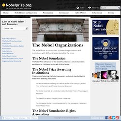 The Nobel Organizations