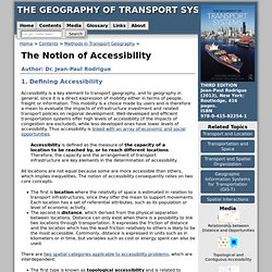 The Notion of Accessibility