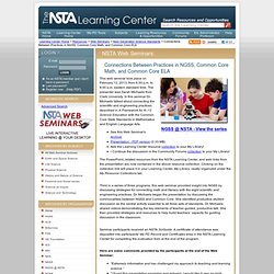 The NSTA Learning Center
