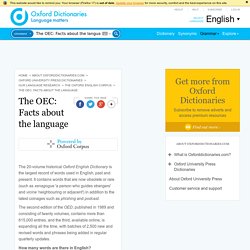 The OEC: Facts about the language