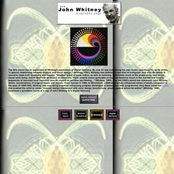 The Official John Whitney Sr. Site