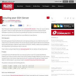 Securing your SSH Server