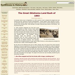 The Oklahoma Land Rush of 1893