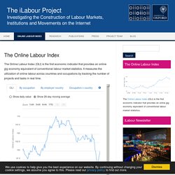 The Online Labour Index - Provides an Online Gig Economy Equivalent of Conventional Labour Market Statistics