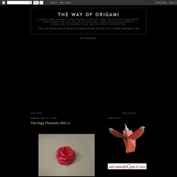 The Way of Origami: The Haga Theorems (Part I)