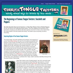 The Origin of Tongue Twisters - TerrificTongueTwisters.com