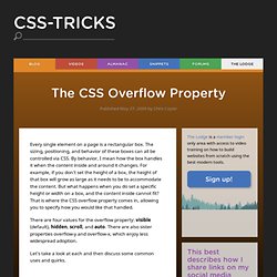 The CSS Overflow Property
