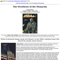 The Overthrow of the Monarchy