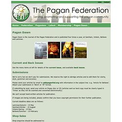 The Pagan Federation - Pagan Dawn