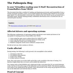 The Palinopsia Bug