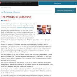 The Paradox of Leadership