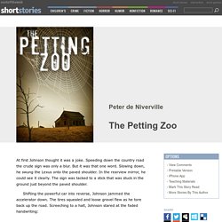 The Petting Zoo by Peter de Niverville