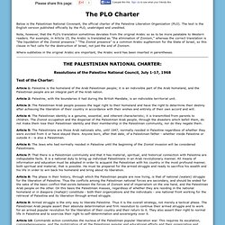 The PLO Charter