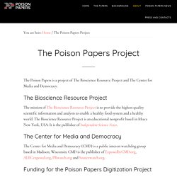 The Poison Papers Project – The Poison Papers