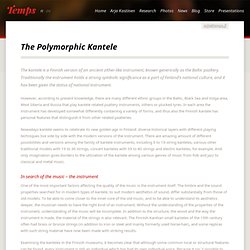 The Polymorphic Kantele - Temps