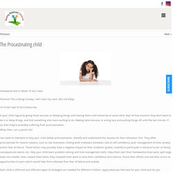 Procrastination Child - Raising Balanced Children