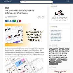 The Prominence of UI/UX for an E-Commerce Web Design