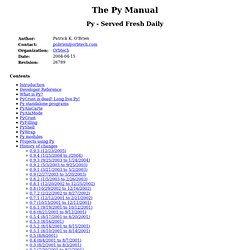 The Py Manual