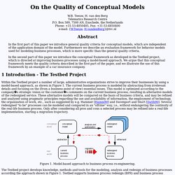 On the Quality of Conceptual Models