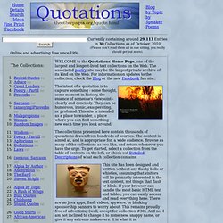 The Quotations Home Page