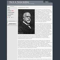 The R. A. Torrey Archive