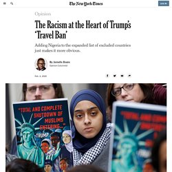 The Racism at the Heart of Trump’s ‘Travel Ban’